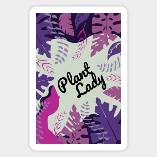 Plant Lady Foliage Design Sticker